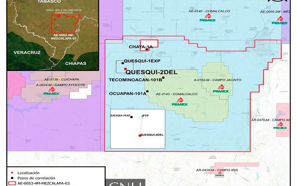 Pemex invertirá 37 millones de dólares en la perforación de Quesqui-2DEL