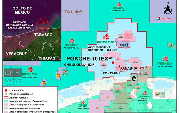 Pemex invertirá 90 millones de dólares en perforación de Pokche-201