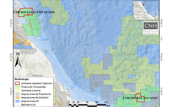 Capricorn Energy destina 6.8 MMdD a exploración en aguas someras del Golfo de México para 2021