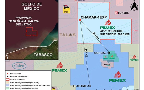 Pemex invertirá 43 MMdD en perforación de pozo Chamak