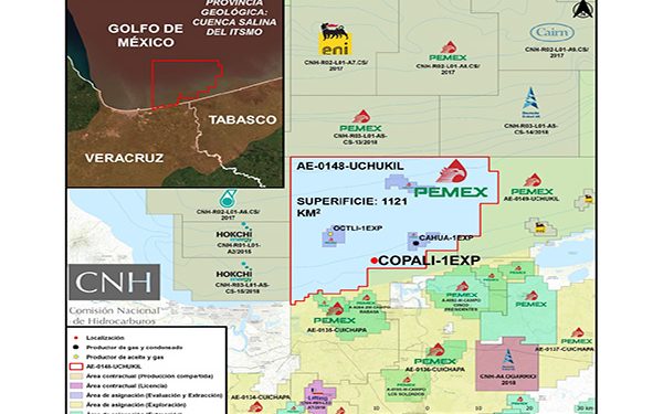 Perforación de ventana en pozo Copali costará 40 millones de dólares