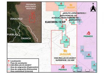 Jaguar perforará el pozo terrestre Kakiwin en Veracruz