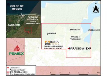 Roma Energy invertirá 2.8 MMdD en perforación de pozo terrestre en Tabasco