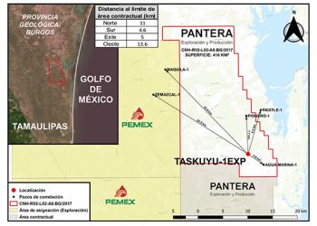 Pantera invertirá 6 millones de dólares en perforación de pozo terrestre en Tamaulipas