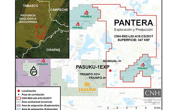 Perforación de pozo Pasuku costará 4.3 MMdD a Pantera E&P