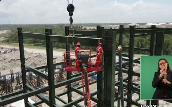 Así avanza la obra de la refinería de Dos Bocas en Tabasco, reporta Sener