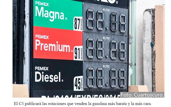 Las 5 gasolineras más baratas de la CDMX y las más caras