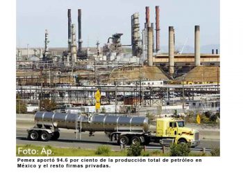 Producción nacional de petróleo disminuyó 1.1% en febrero: CNH