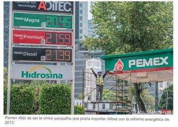 Pemex se recupera en el mercado de importación de diésel