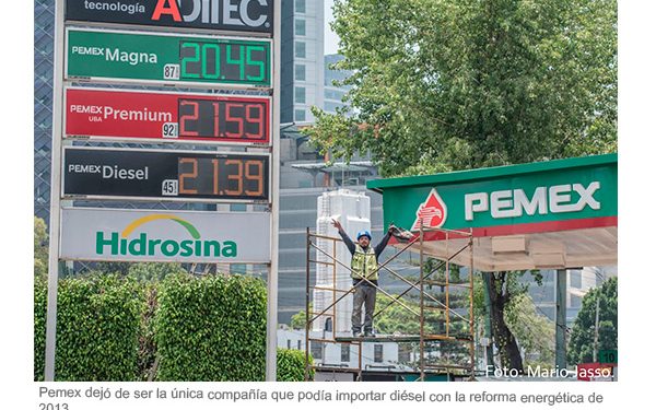 Pemex se recupera en el mercado de importación de diésel