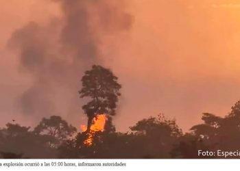 Explota ducto de Pemex en Veracruz