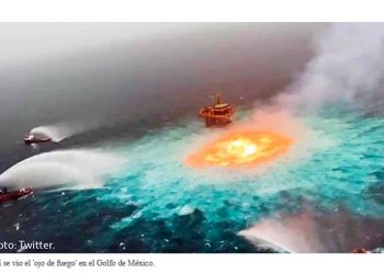 ‘Ojo de fuego’ en el Golfo de México fue por fuga de gas en ducto de Pemex: ASEA