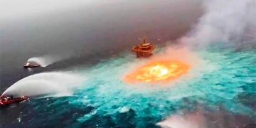 ‘Ojo de fuego’ en el Golfo de México fue por fuga de gas en ducto de Pemex: ASEA