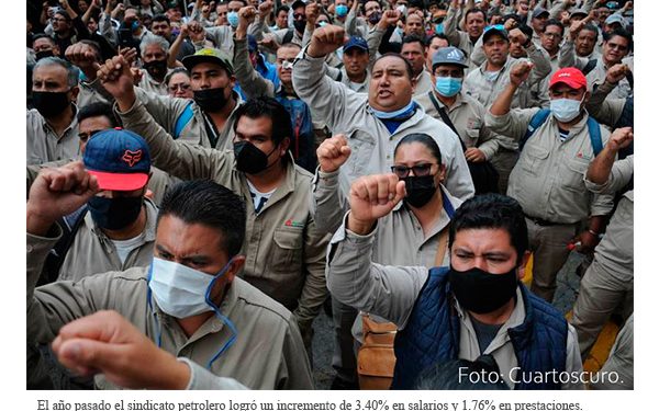 Sindicato petrolero y Pemex inician revisión salarial para el periodo 2022-2023