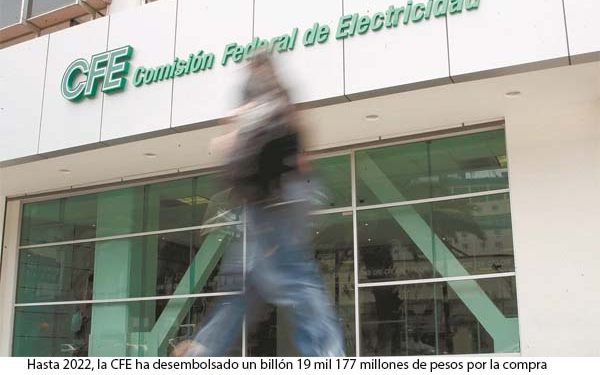 CFE negocia pagos de electricidad a IP para 2023