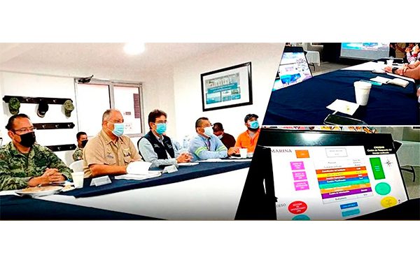 Para prever desgracias, efectúan simulacro de derrame de hidrocarburo en Tuxpan