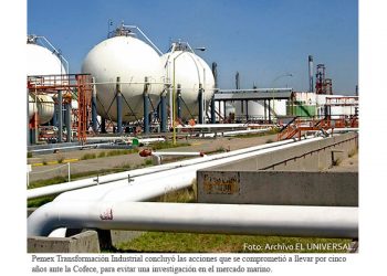 Pemex TRI pagó multa a Cofece