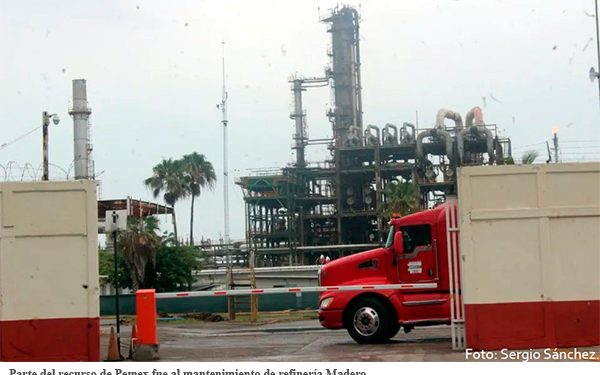 Uso de capacidad de proceso de crudo de Pemex fue de 50%