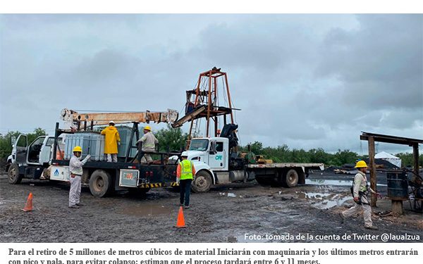 Presenta Bartlett Díaz en Coahuila plan de la CFE para rescatar a los mineros