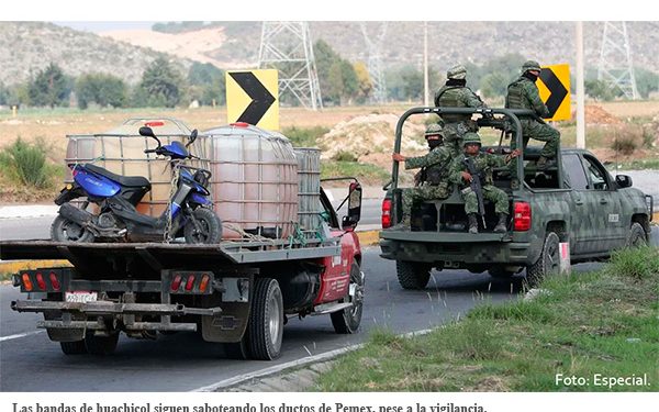 FGR devolvióemex más de un millón de litros de hidrocarburo robado a P