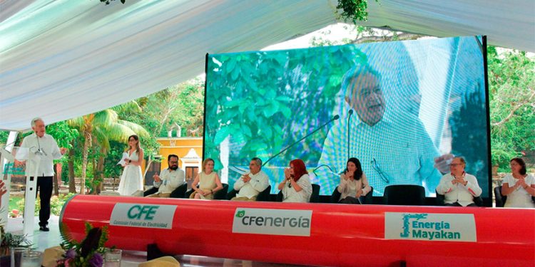 CFE, gobierno de Campeche y Energía Mayakan atestiguan el banderazo oficial para construir la ampliación del gasoducto Energía Mayakan