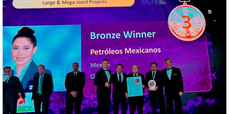 Obtiene Refinería Olmeca tercer lugar en el Premio Internacional a la Excelencia en Proyectos 2025