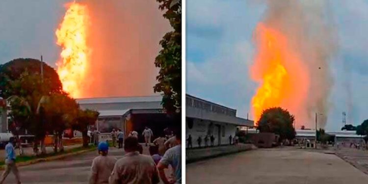 Incendio en gasoducto de Pemex en Chiapas deja cinco militares lesionados