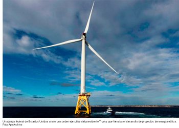 Jueza frena iniciativa de Trump contra proyectos de energía eólica