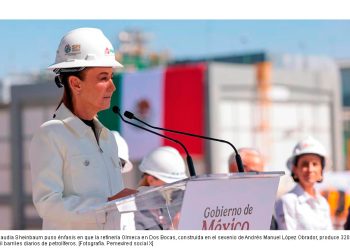 Pemex suma 1.1 millones de barriles diarios en refinación, asegura Claudia Sheinbaum