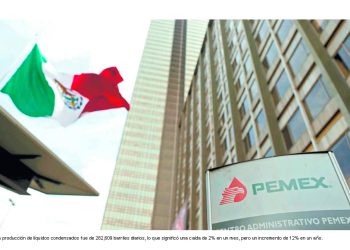 Pemex produjo 1.655 millones de barriles diarios de hidrocarburos líquidos en enero