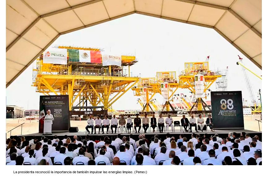 México depende en 75% de gas natural de EU, reconoce Claudia Sheinbaum