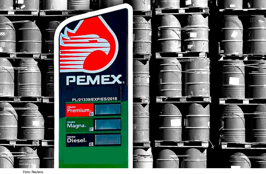 Bombeo de hidrocarburos de Pemex crece 1.4%