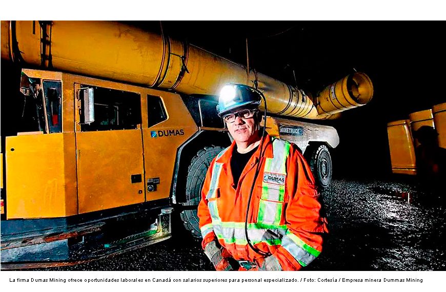 Abren empleo en Canadá para trabajadores mineros de Zacatecas