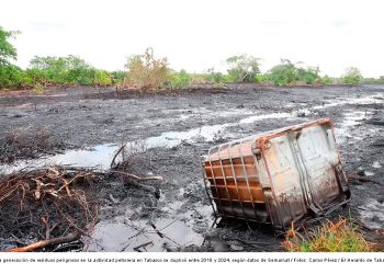 Tabasco concentra 98% de residuos peligrosos del sector hidrocarburos en 2024